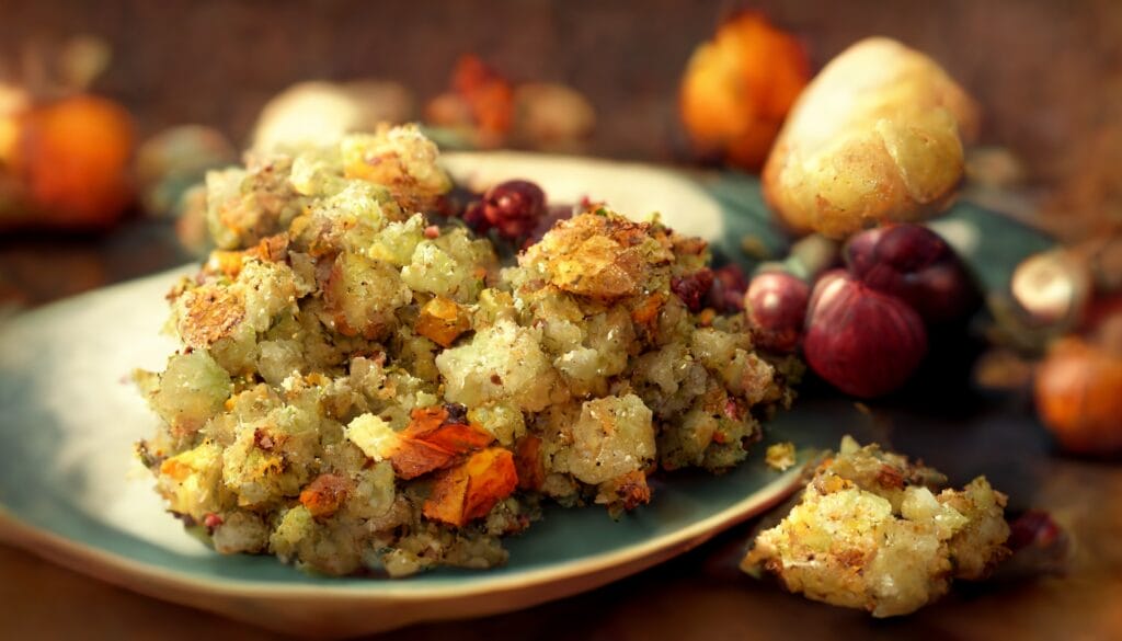 Healthy Butternut Squash and Whole Grain Stuffing alternative for Thanksgiving